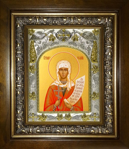 Икона Мария Кесарийская (Палестинская), мученица, в киоте 20х24 см 27173
