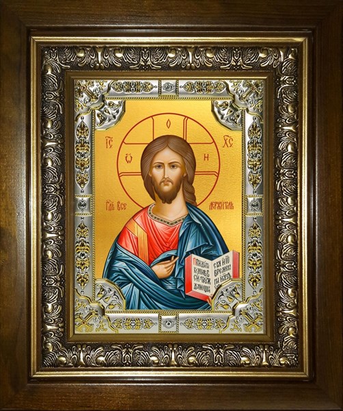 Икона Господь Вседержитель, в киоте 24х30 см 27185