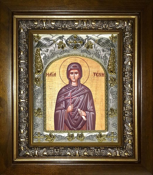 Икона Ксения Миласская ,преподобная, в киоте 20х24 см 27246