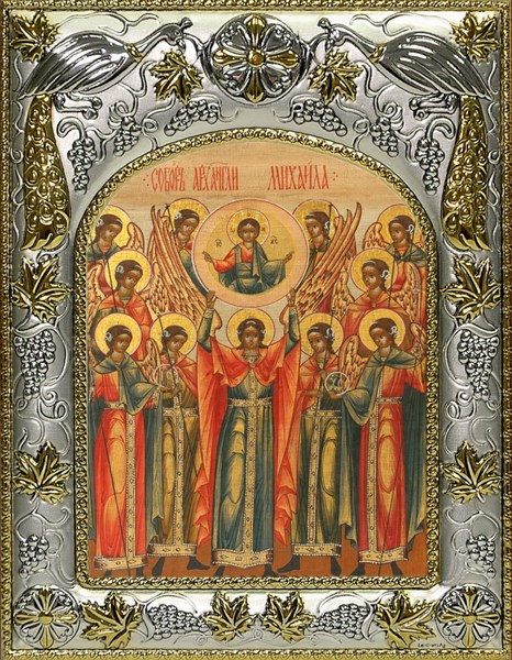 Икона Собор Архангела Михаила, 14х18 см 27268 - фото 40896