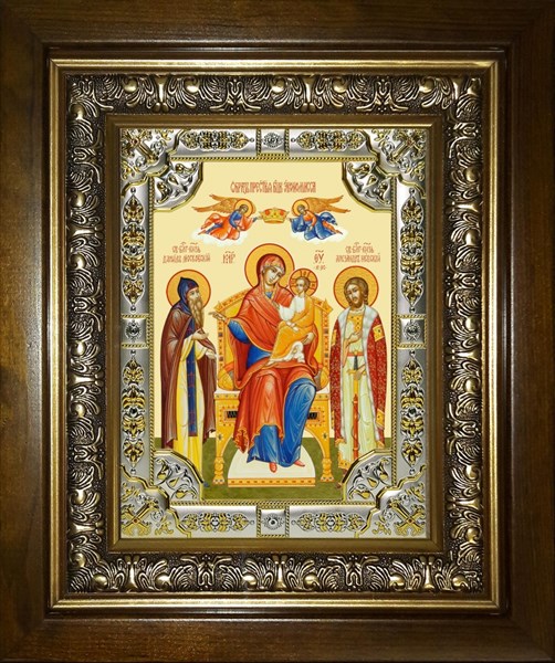 Икона Экономисса, икона Божией Матери, в киоте 24х30 см 27277