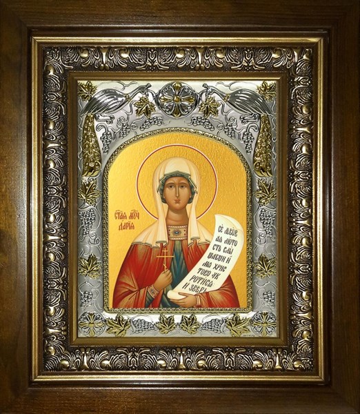 Икона Дария (Дарья) мученица, в киоте 20х24 см 27293