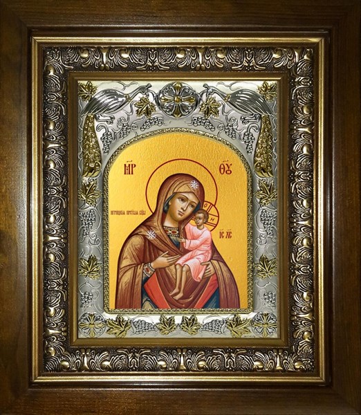 Икона Игрицкая икона Божией Матери, в киоте 20х24 см 27310