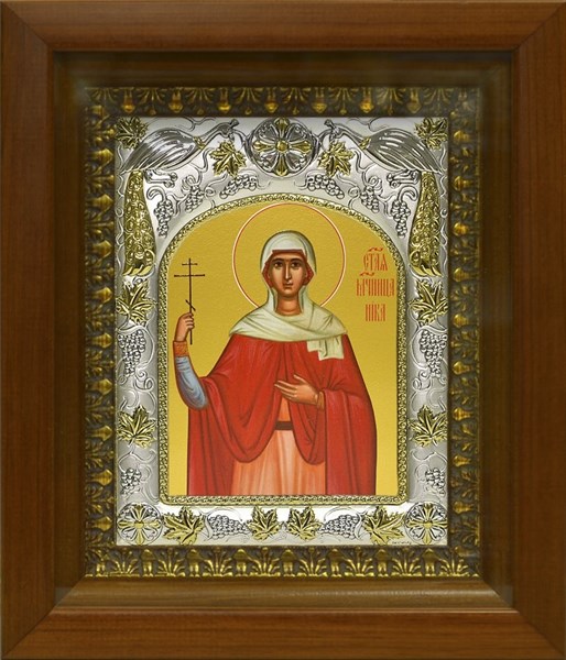 Икона Ника Коринфская мученица, в киоте 20х24 см 27350