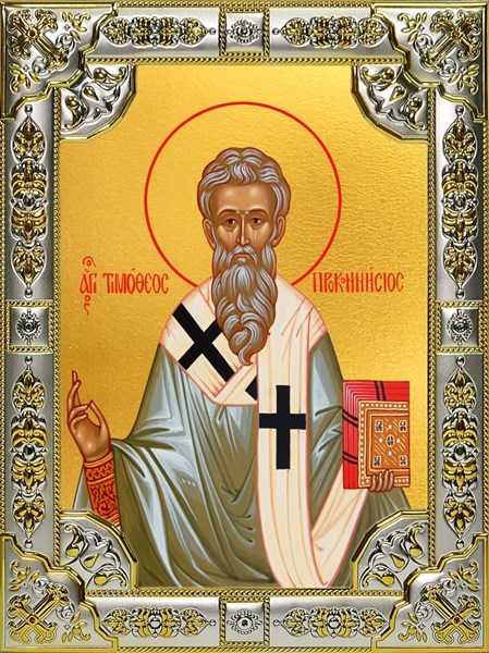 Икона Тимофей, епископ Проконесский, Cвятитель, 18х24 см, со стразами 27427