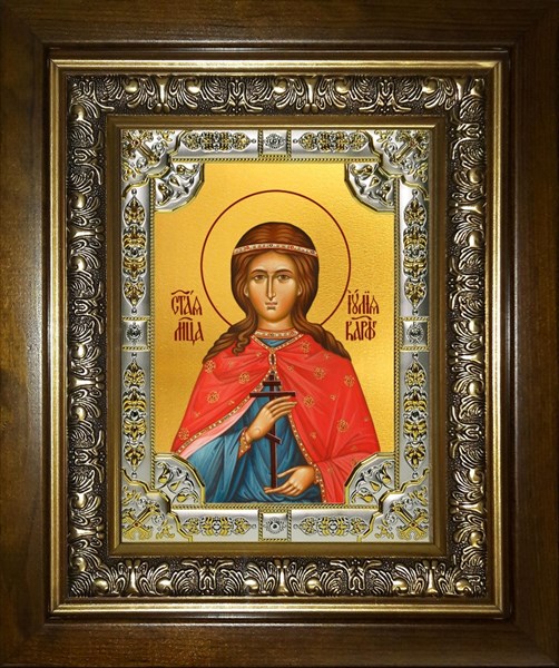 Икона Юлия (Иулия) мученица, в киоте 24х30 см 27549