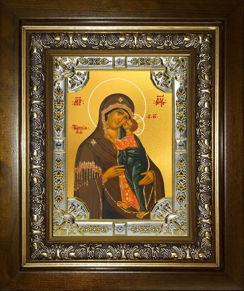Икона Толгская икона Божией Матери, в киоте 24х30 см 27563
