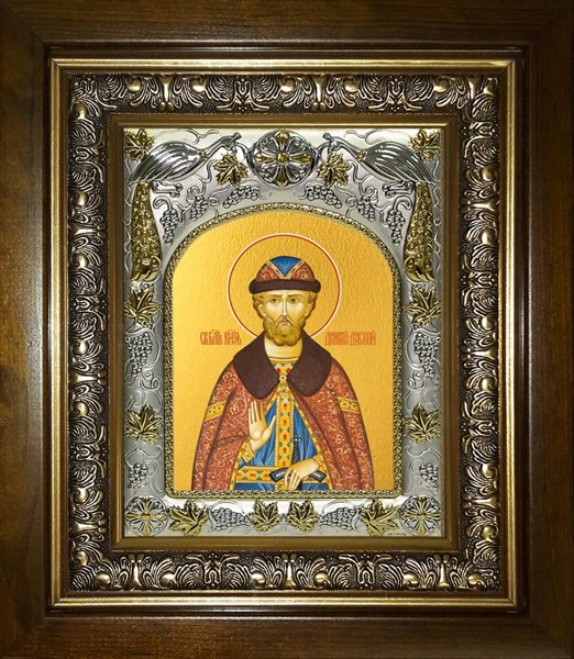 Икона Димитрий (Дмитрий) Донской благоверный князь, в киоте 20х24 см 27568 - фото 41186