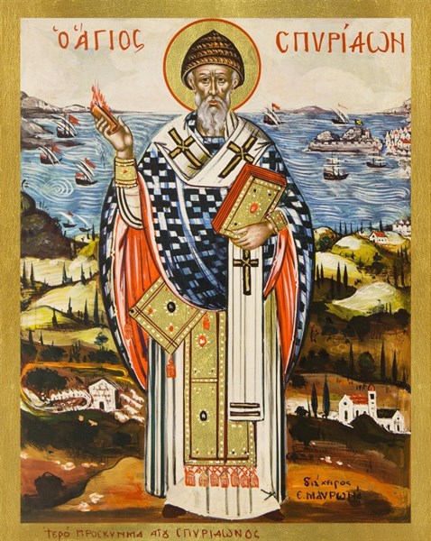 Икона Спиридон Тримифунтский святитель 27569