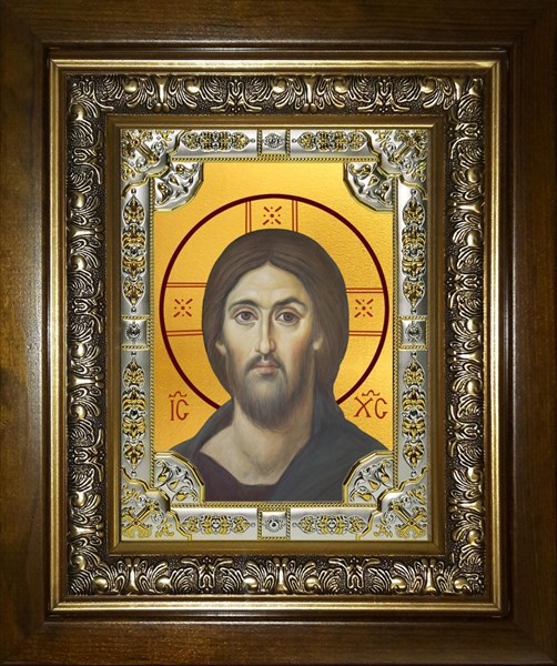 Икона Господь Вседержитель, в киоте 24х30 см 27632