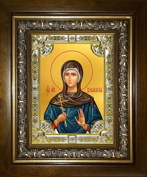 Икона Иулиания Никомидийская, в киоте 24х30 см 27641