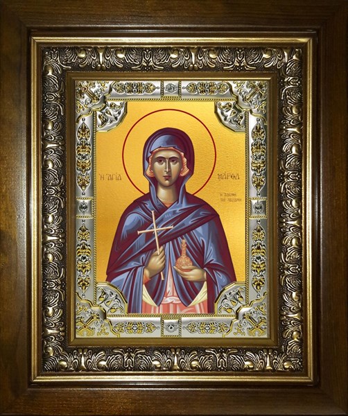 Икона Марфа Вифанская праведная,мироносица, в киоте 24х30 см 27684