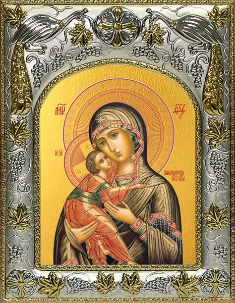 Икона Владимирская икона Божией Матери, 14х18 см 27774 - фото 41385