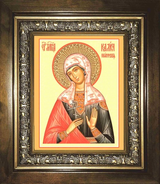 Икона Калиса Коринфская мученица, в киоте 27795