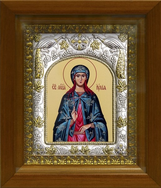 Икона Юлия (Иулия) мученица, в киоте 20х24 см 27838