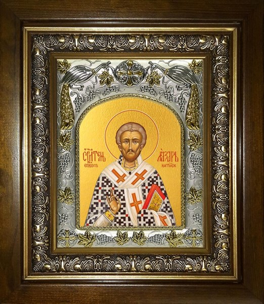 Икона Лазарь Четверодневный, Китийский, епископ в киоте 20х24 см 27846 - фото 41457