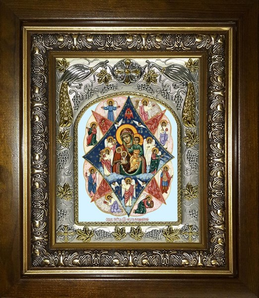 Икона Божия Матерь Неопалимая Купина, в киоте 20х24 см 27904 - фото 41515