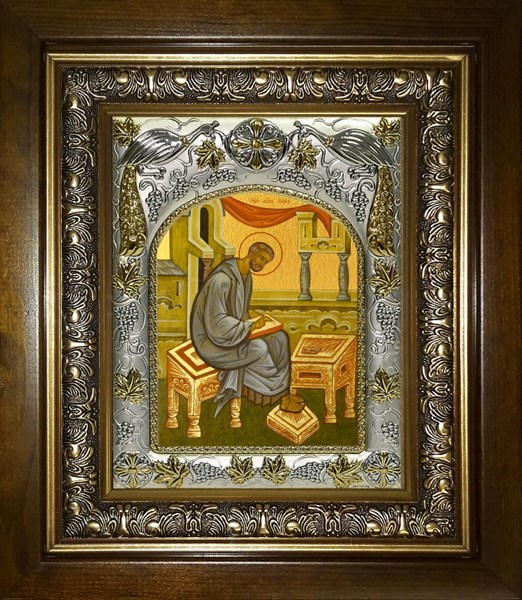 Икона Марк Апостол, в киоте 20х24 см 27926
