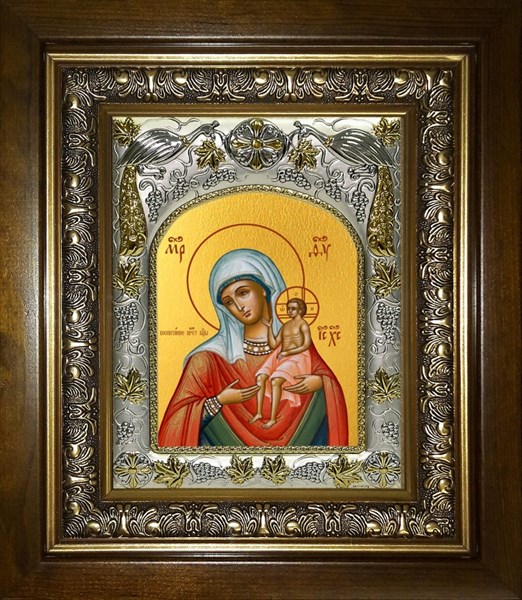 Икона Воспитание, икона Божией Матери, в киоте 20х24 см 28030 - фото 41640