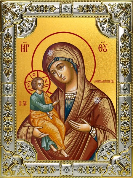 Икона Холмская икона Божией Матери, 18х24 см, со стразами 28078