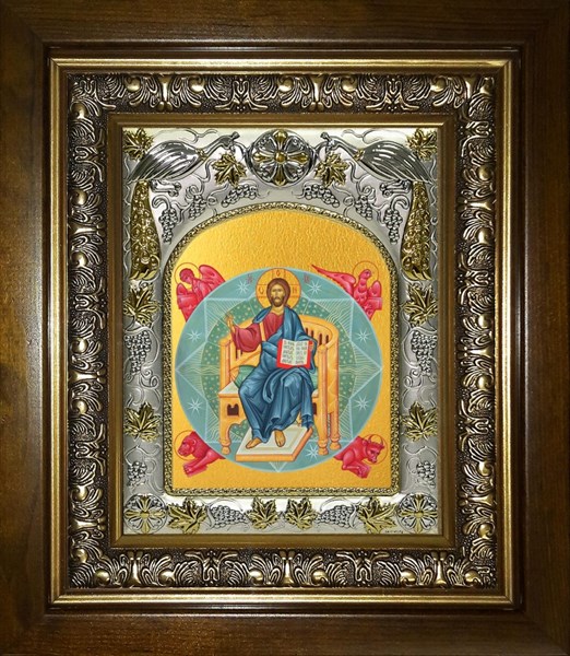 Икона Спас в Силах, в киоте 20х24 см 28123