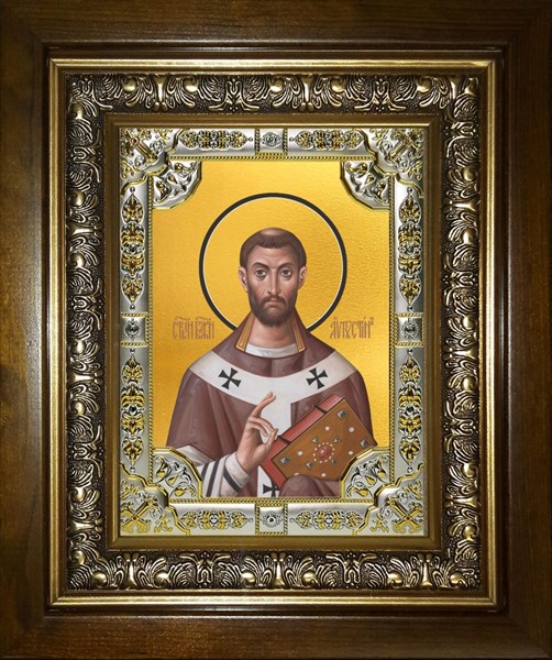 Икона Августин блаженный, в киоте 24х30 см 28128
