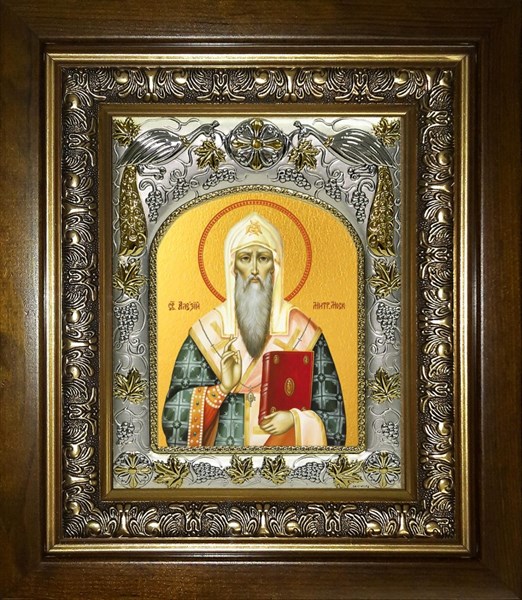 Икона Алексий (Алексей), митрополит Московский, в киоте 20х24 см 28170 - фото 41778