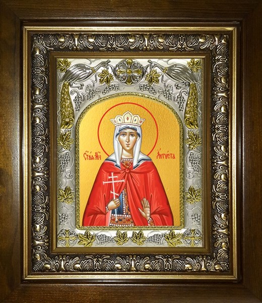 Икона Августа Святая, в киоте 20х24 см 28200
