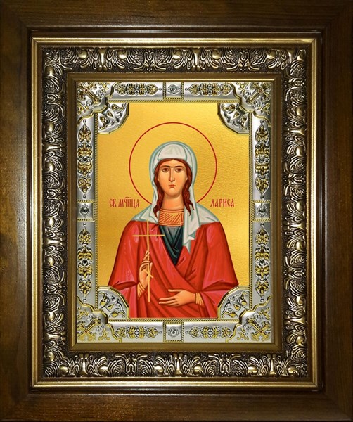 Икона Лариса, в киоте 24х30 см 28216