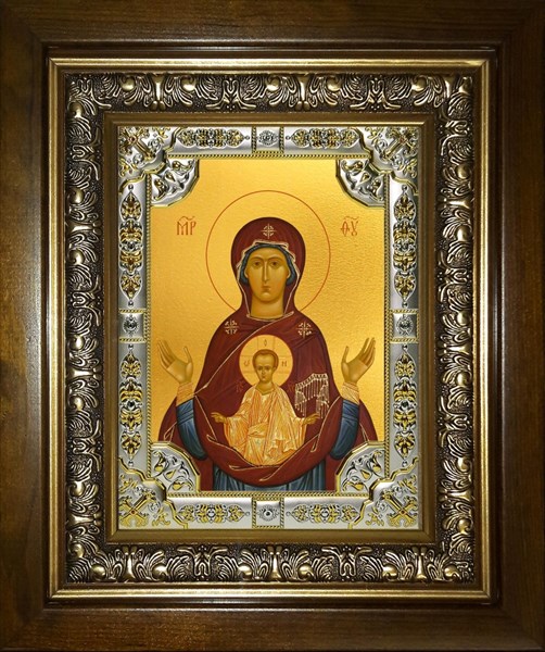 Икона Знамение икона Божией Матери, в киоте 24х30 см 28237 - фото 41841