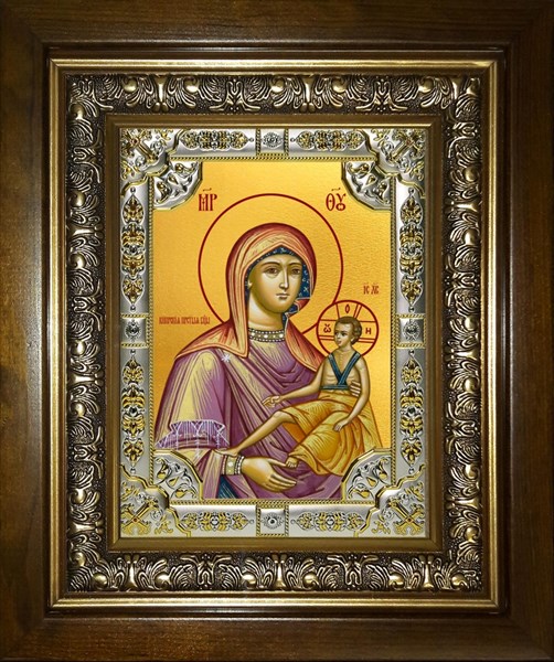 Икона Кипрская икона Божией Матери, в киоте 24х30 см 28319
