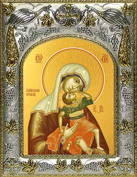 Икона Взыграние младенца, икона Божией Матери, 14х18 см 28372