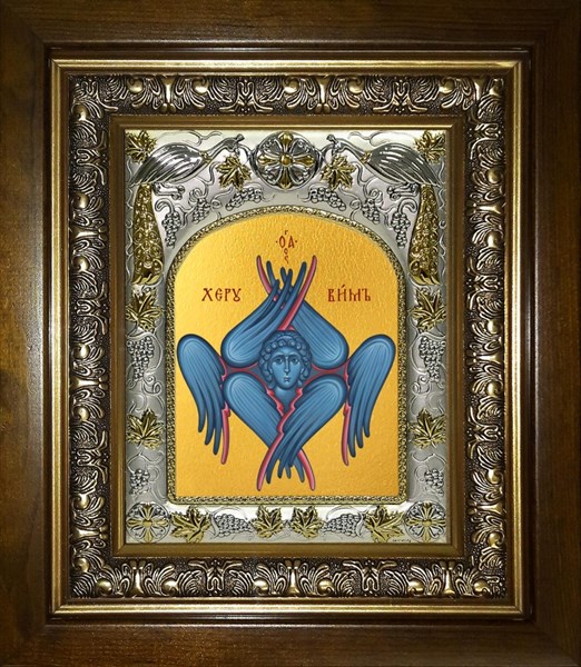 Икона Херувим Шестикрылый, в киоте 20х24 см 28396