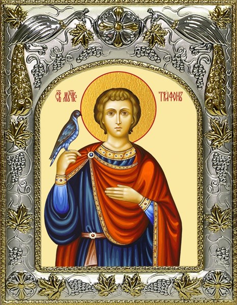 Икона Трифон мученик, 14х18 см 28400