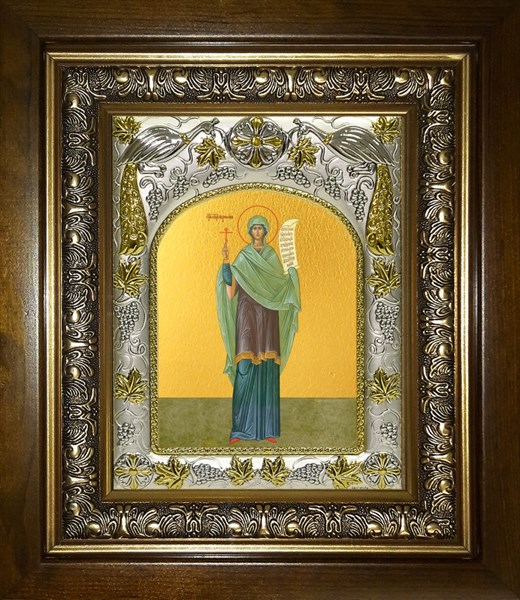Икона Виринея (Вероника) Едесская мученица, в киоте 20х24 см 28435 - фото 42035