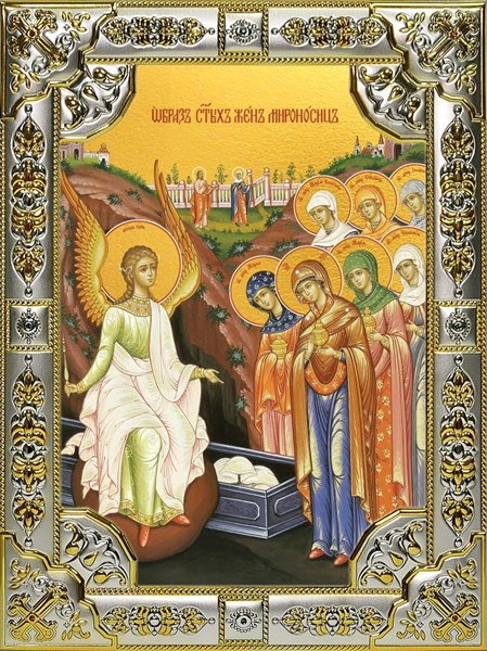 Икона Жены-мироносицы, 18х24 см, со стразами 28445