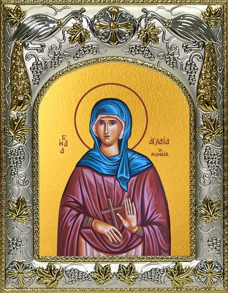 Икона Аглаида Римская, 14х18 см 28473