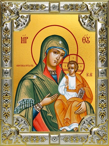 Икона Милостивая икона Божией Матери, 18х24 см, со стразами 28498