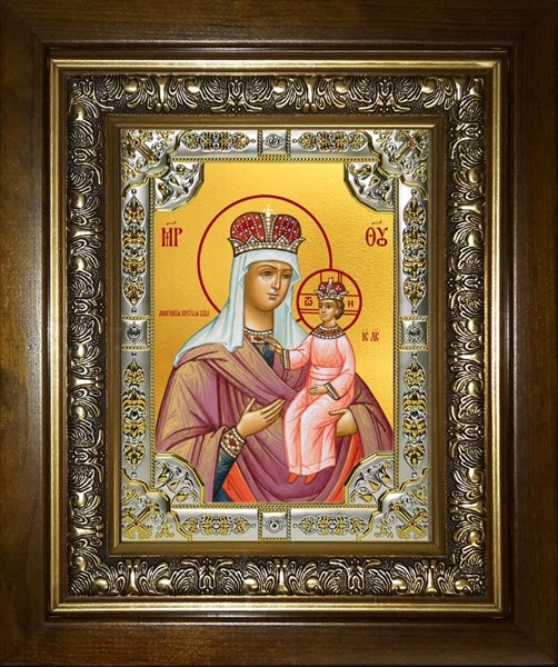 Икона Любечская икона Божией Матери, в киоте 24х30 см 28603