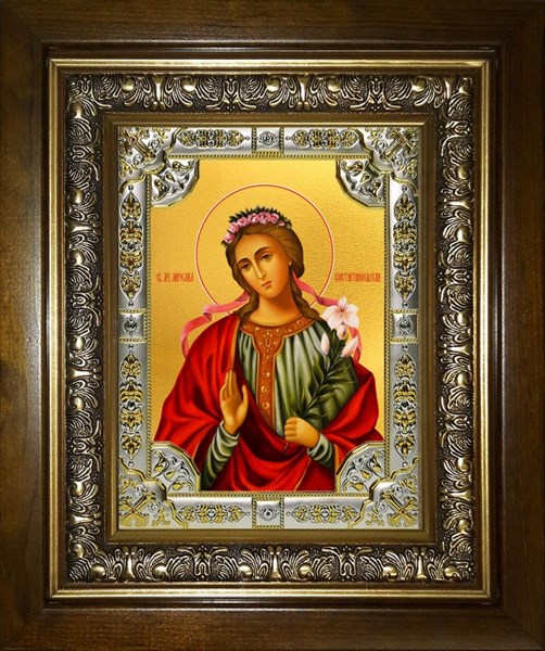 Икона Мирослава Константинопольская, в киоте 24х30 см 28657