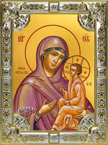 Икона Югская икона Божией Матери, 18х24 см, со стразами 28666