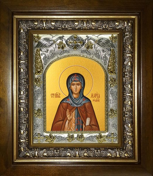 Икона Мария Радонежская преподобная, в киоте 20х24 см 28698
