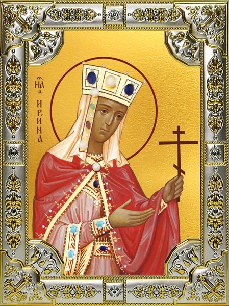 Икона Ирина великомученица, 18х24 см, со стразами 28717