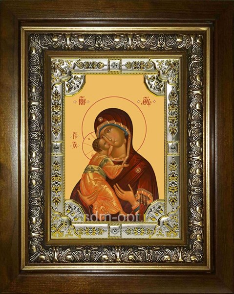 Икона Владимирская икона Божией Матери, в киоте 24х30 см 28734 - фото 42324