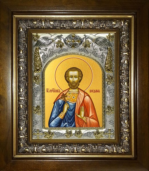 Икона Богдан (Феодот) Адрианопольский мученик, в киоте 20х24 см 28735 - фото 42325