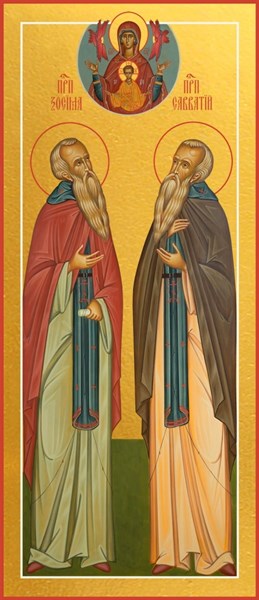 Икона Зосима и Савватий Соловецкие преподобные 28762