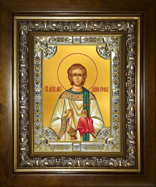 Икона Стефан архидиакон первомученик, в киоте 24х30 см 28773