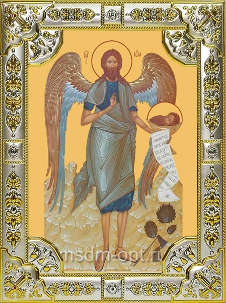 Икона Иоанн (Иван) Предтеча, Креститель Господень , 18х24 см, со стразами 28809 - фото 42398