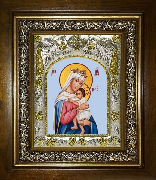 Икона Отчаянных единая Надежда, икона Божией Матери, в киоте 20х24 см 28812