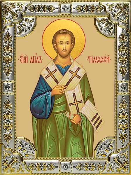Икона Тимофей апостол, 18х24 см, со стразами 28823